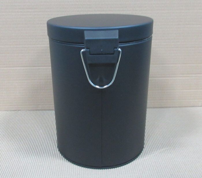 Відро для сміття кругле Zerix Solo-TC0105 Black 5 л колір чорний (ZX5898)