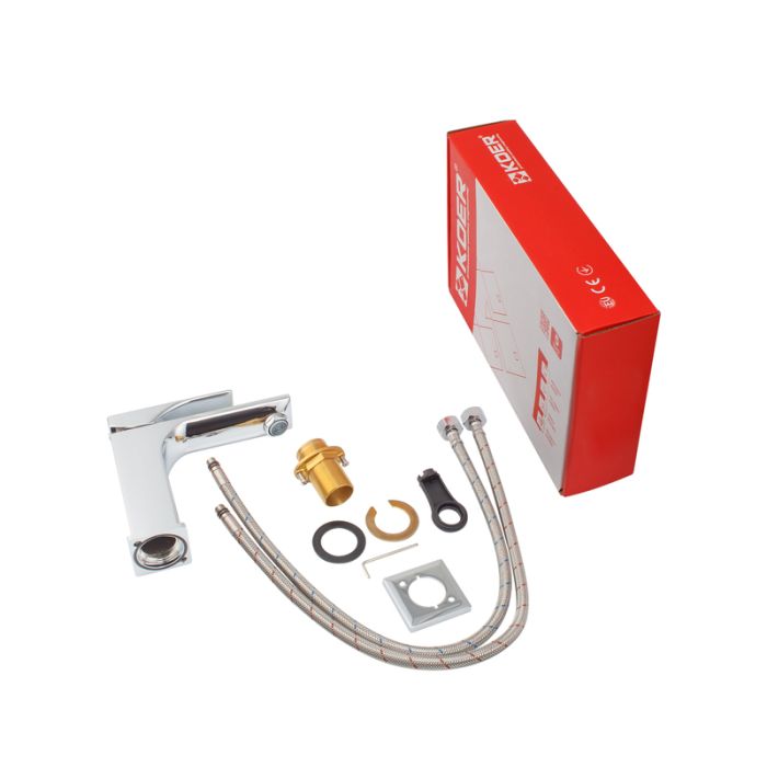 Змішувач для умивальника Koer KB-10010-01 (Колір хром) (KR3478)