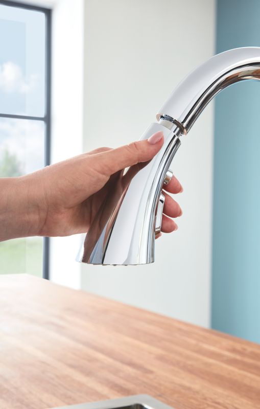 Змішувач для кухні з висувним виливом Grohe Zedra (32294002)
