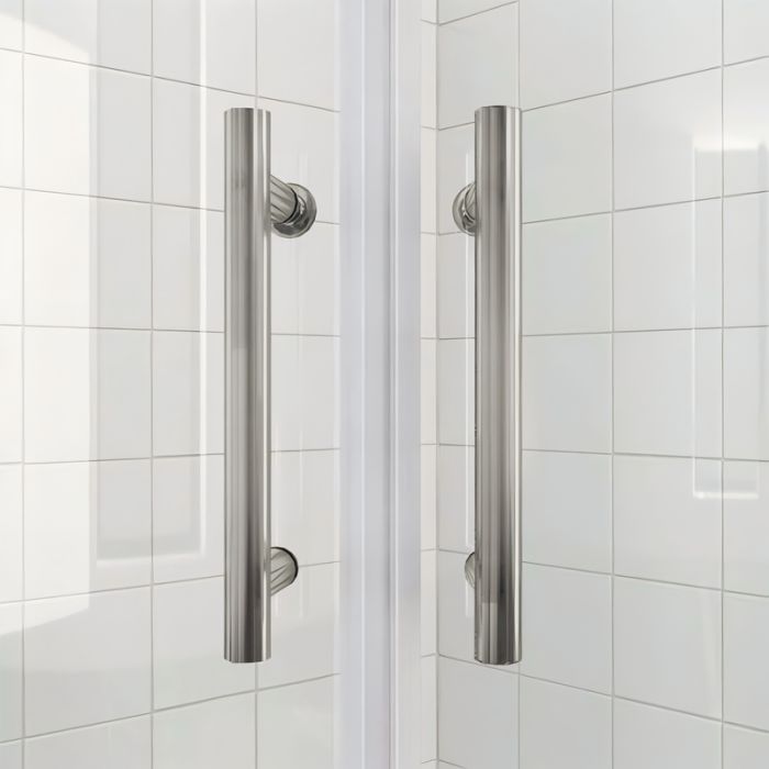 Душова кабіна без піддону Koer SR SC04-90x90x195-TR-02 прозоре скло Easy Clean 5мм SS Color (KR5682)