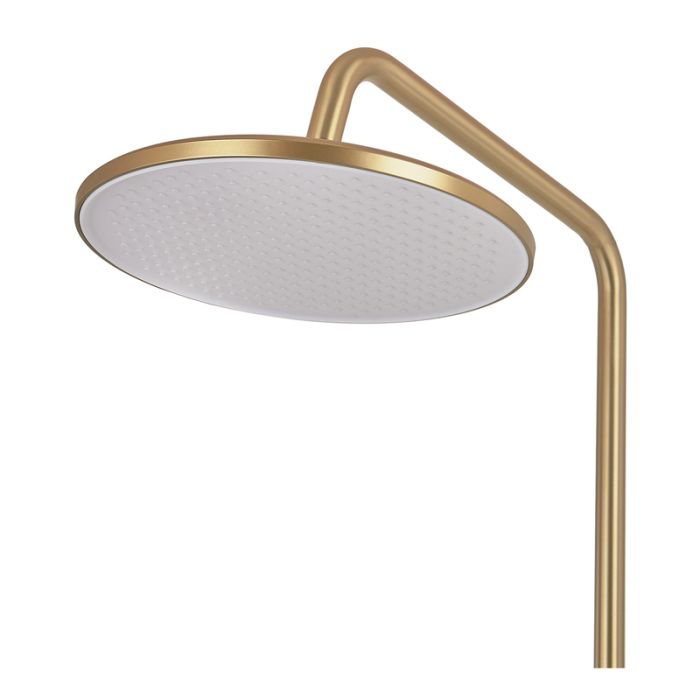 Душова колона зі змішувачем Zerix Rex-009-J Brushed Gold з нерж. сталі (Колір мат. золото) (ZX6125)