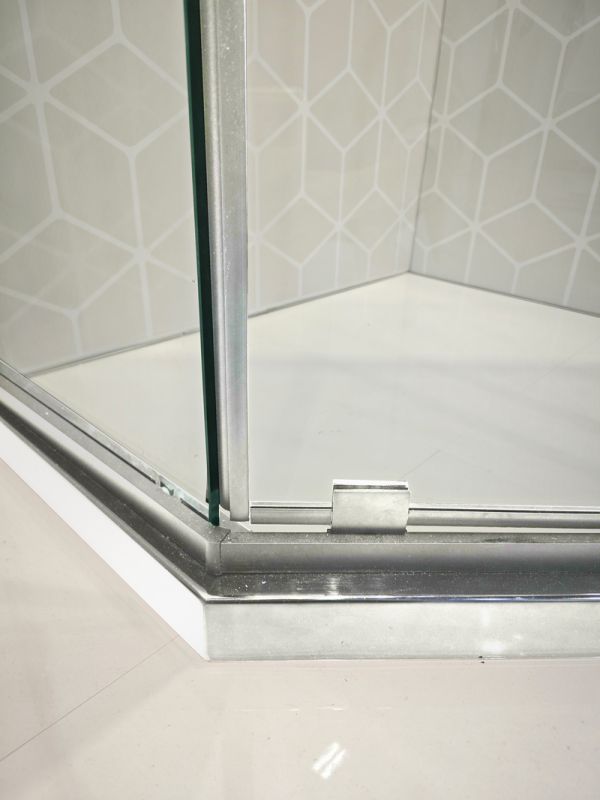 Душова кабіна без піддону Koer SR SC06-90x90x200-TR-01 прозоре скло Easy Clean 8мм, хром (KR5364)