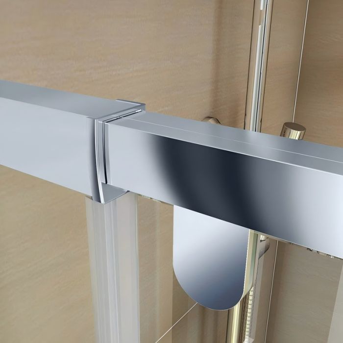 Душова кабіна без піддону Koer SR SC05-90x90x195-TR-01 прозоре скло Easy Clean 6мм, хром (KR5363)
