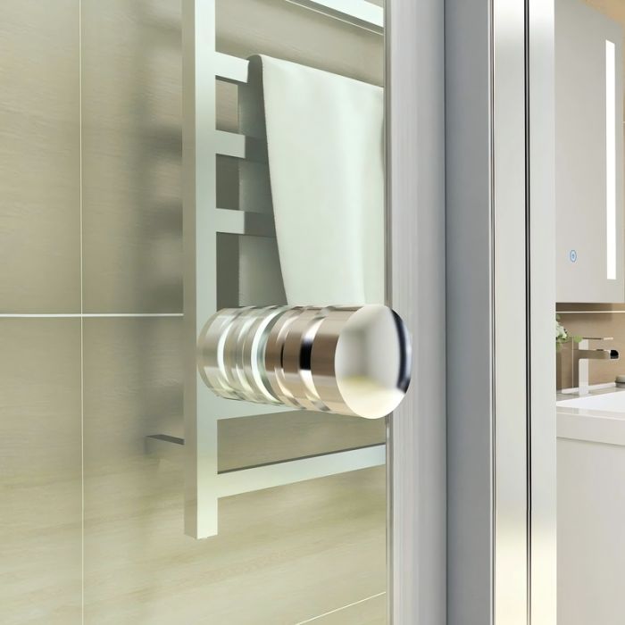Душова кабіна без піддону Koer SR SC05-90x90x195-TR-01 прозоре скло Easy Clean 6мм, хром (KR5363)