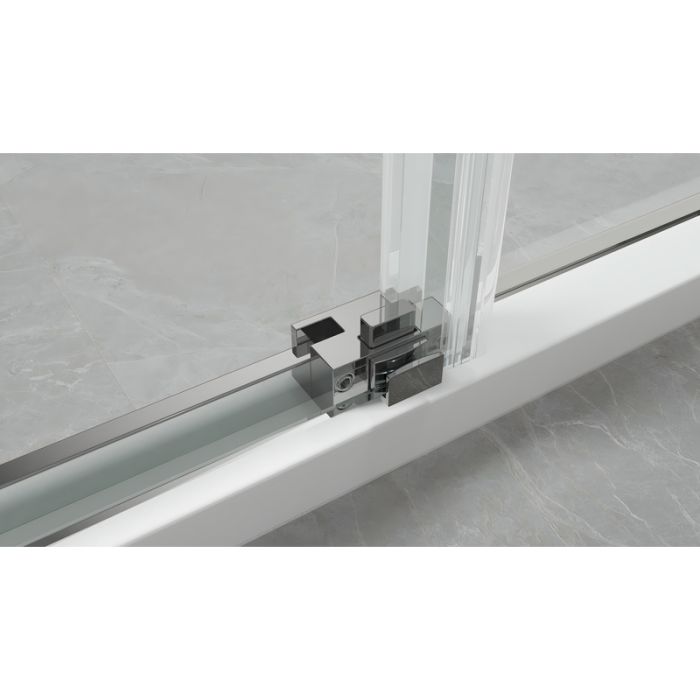 Душова кабіна без піддону Koer SR SC03-90x90x200-TR-02 прозоре скло Easy Clean 6мм SS Color (KR5680)