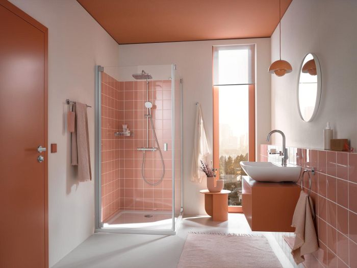 Душова система з термостатом для настінного монтажу Grohe Tempesta System 250 Cube (26689001)