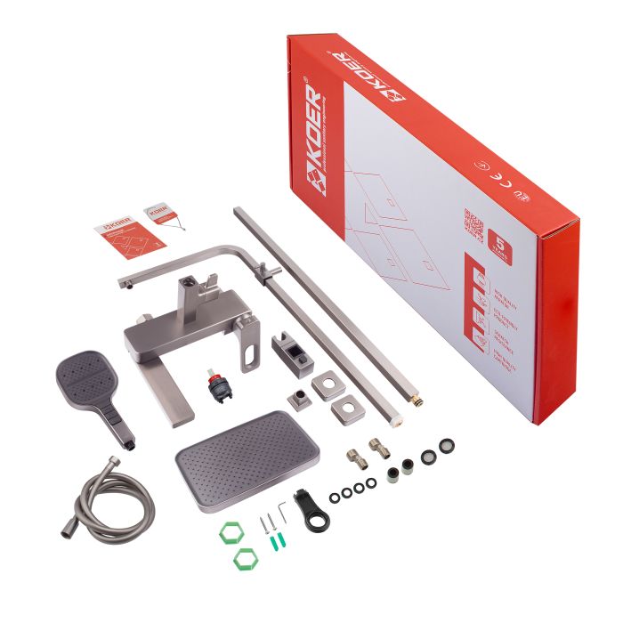 Душова колона зі змішувачем Koer KB-56031-07, 3 функції (KR5440)