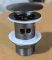 Донний клапан для раковини з переливом Zerix BV-09 GRAY 1 1/4" автоматичний Click-Clack (Колір графіт) (MY0415)