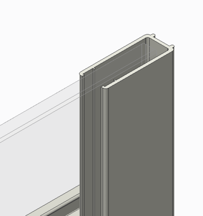 Бічна стінка до кабіни Koer SR SW01-90x200-TR-07 прозоре скло Easy Clean 8мм, графіт (KR5382)