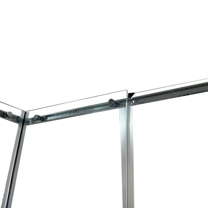 Душова кабіна без піддону Koer SR SC03-90x90x200-TR-02 прозоре скло Easy Clean 6мм SS Color (KR5680)