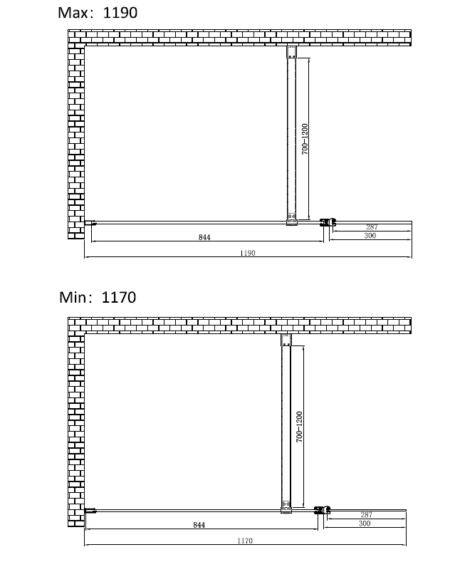 Душова перегородка Koer SR SP03-120x200-TR-01 Walk-In прозоре скло Easy Clean 8мм, хром (KR5398)
