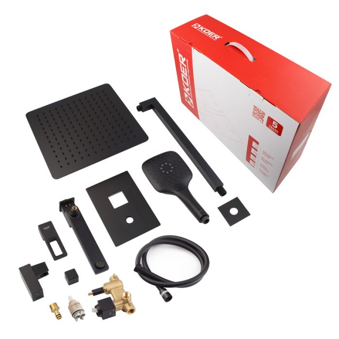 Душова система вбудована Koer KB-66009-05 3 функції (Колір чорний) (KR6020)