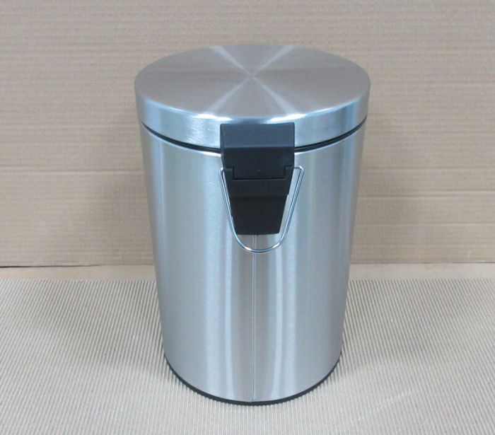 Відро для сміття кругле Zerix Solo-TC0107 SS Color 7 л колір нержавійка (ZX5899)