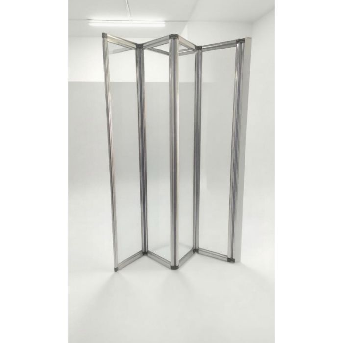 Шторки скляні на ванну складні Koer SR BS07-80x140-TR-01 прозоре скло Easy Clean 4мм, хром (KR5948)