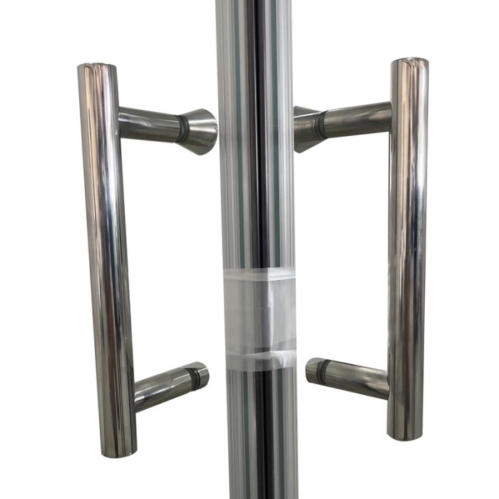 Душова кабіна без піддону Koer SR SC03-100x100x200-TR-01 прозоре скло Easy Clean 6мм, хром (KR5357)