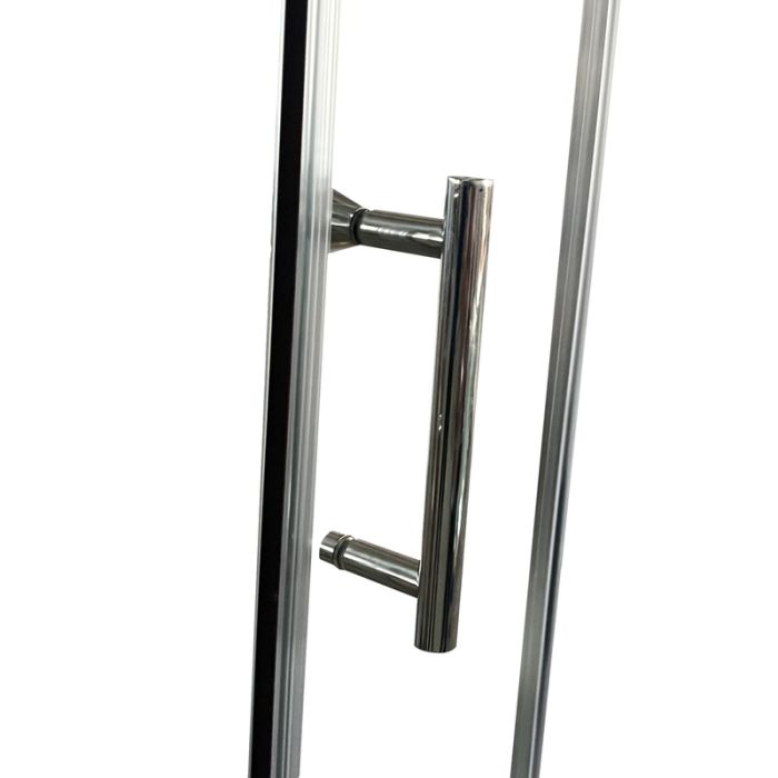 Душова кабіна без піддону Koer SR SC04-100x100x195-TR-01 прозоре скло Easy Clean 5мм, хром (KR5361)