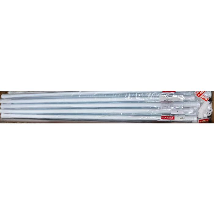Штанга для шторки телескопічна пряма Zerix CRA-110x200 110cm-200cm (алюміній) (ZX4998)