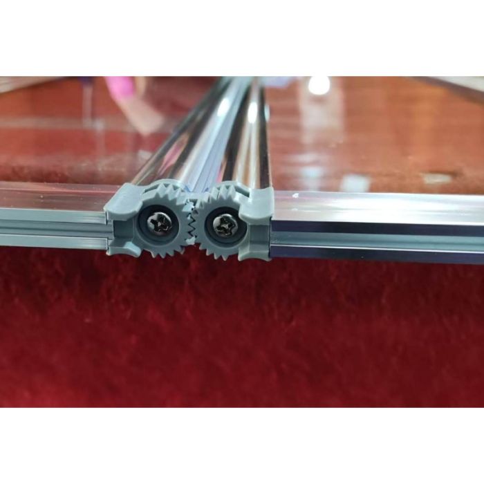 Шторки скляні на ванну складні Koer SR BS07-80x140-TR-01 прозоре скло Easy Clean 4мм, хром (KR5948)