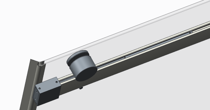 Двері в нішу Koer SR SD01-140x200-TR-01 прозоре скло Easy Clean 8мм, хром (KR5380)
