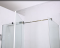 Душова кабіна без піддону Koer SR SC02-100x80x200-TR-01 прозоре скло Easy Clean 8мм, хром (KR5355)