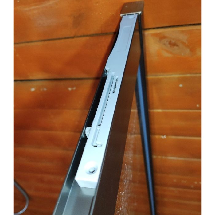 Шторки скляні на ванну розсувні Koer SR BS06-120x150-TR-07 прозоре скло Easy Clean 6мм, графіт (KR5947)
