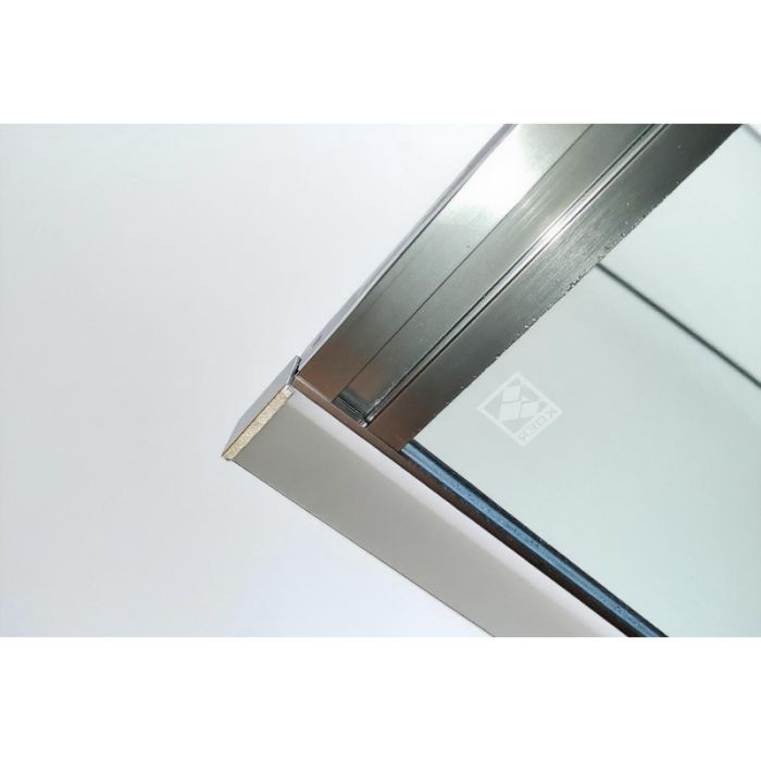 Шторки скляні на ванну розсувні Koer SR BS06-120x150-TR-07 прозоре скло Easy Clean 6мм, графіт (KR5947)