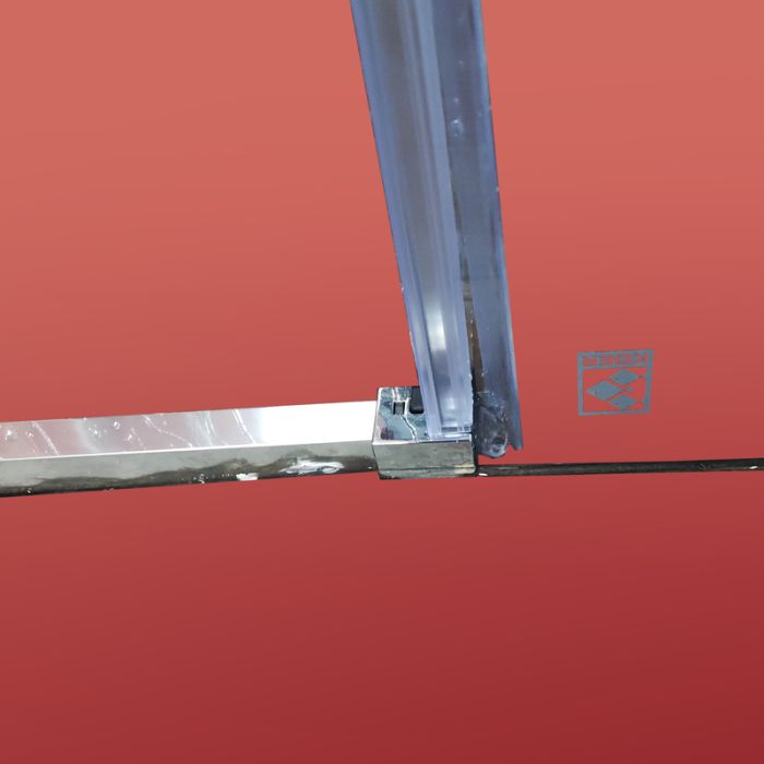 Бічна стінка до кабіни Koer SR SW05-90x200-TR-01 прозоре скло Easy Clean 6мм, хром (KR5407)