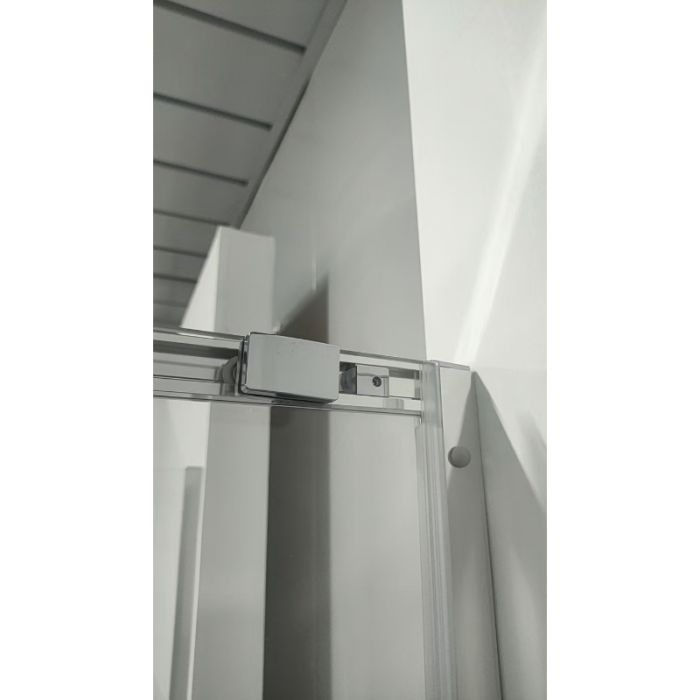 Душова кабіна без піддону Koer SR SC10-90x90x195-TR-01 прозоре скло Easy Clean 6мм, хром (KR5942)