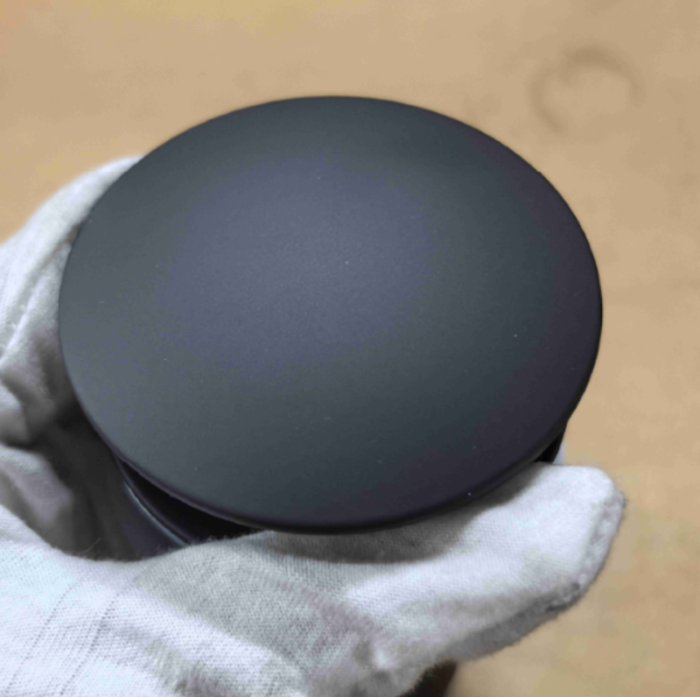 Донний клапан для раковини Koer PW-08-05 1 1/4''  без переливу автоматичний СLICK-СLACK (Колір чорн) (KR5789)