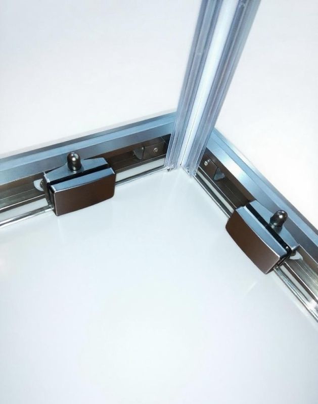 Душова кабіна без піддону Koer SR SC10-90x90x195-TR-07 прозоре скло Easy Clean 6мм, графіт (KR5944)