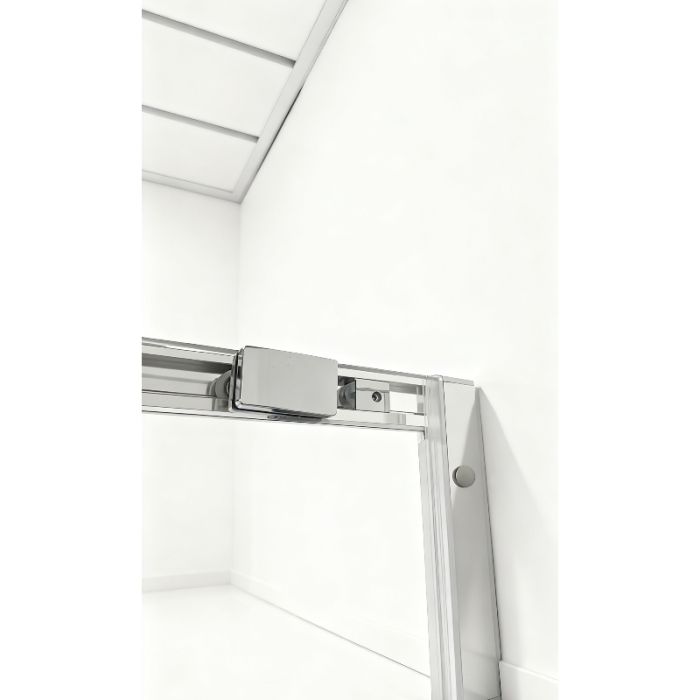 Душова кабіна без піддону Koer SR SC10-90x90x195-TR-01 прозоре скло Easy Clean 6мм, хром (KR5942)