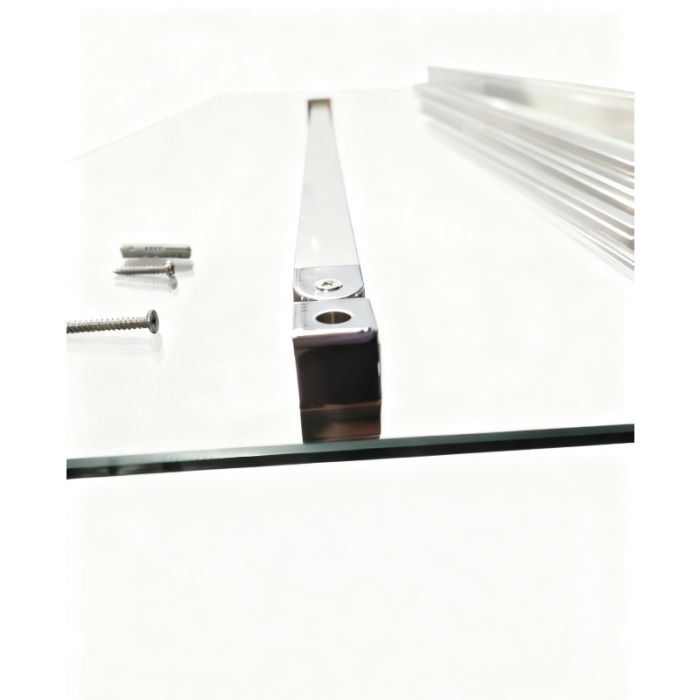 Шторки скляні на ванну розсувні Koer SR BS06-120x150-TR-01 прозоре скло Easy Clean 6мм, хром (KR5945)