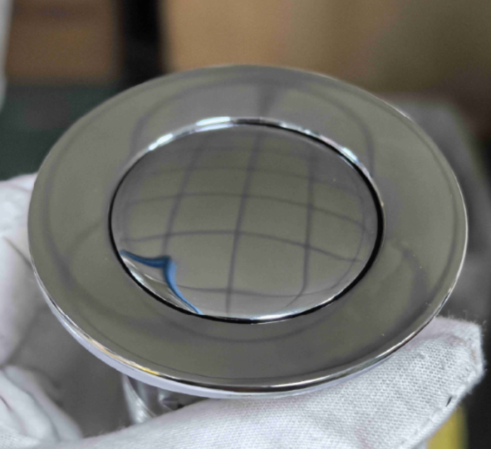 Донний клапан для раковини Koer PW-09-01 1 1/4'' з переливом автоматичний СLICK-СLACK (Колір хром) (KR5796)