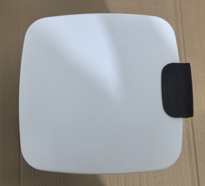 Відро для сміття з плавним закриттям квадратне Zerix Kubix-TC0106 White 6 л (колір білий) (ZX6109)