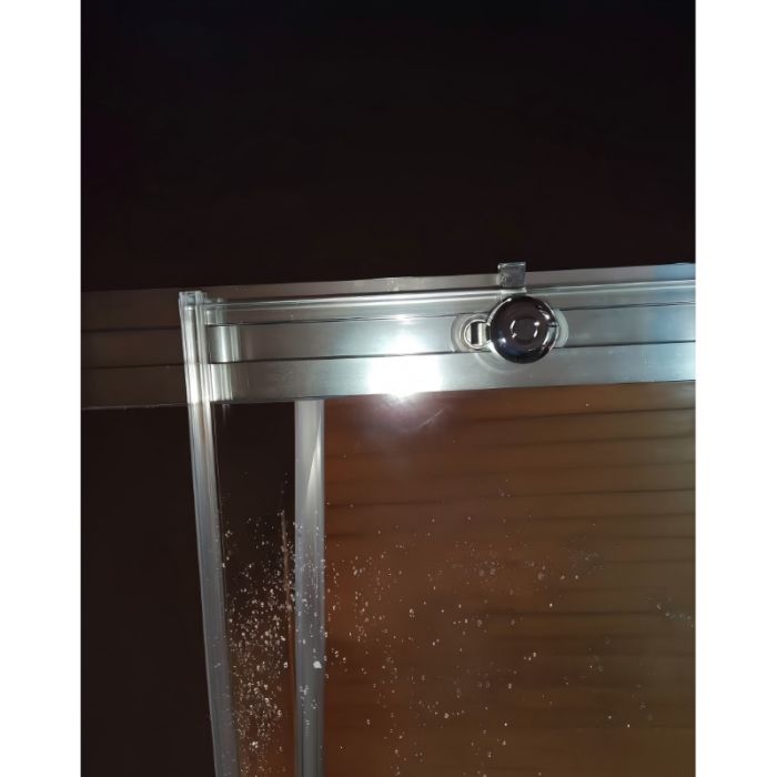 Шторки скляні на ванну розсувні Koer SR BS06-120x150-TR-01 прозоре скло Easy Clean 6мм, хром (KR5945)