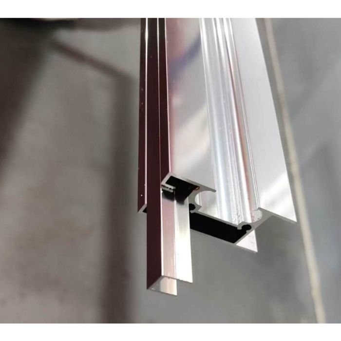 Шторки скляні на ванну розсувні Koer SR BS06-120x150-TR-01 прозоре скло Easy Clean 6мм, хром (KR5945)