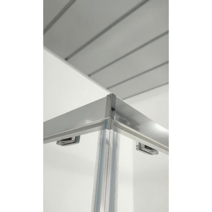 Душова кабіна без піддону Koer SR SC10-90x90x195-TR-01 прозоре скло Easy Clean 6мм, хром (KR5942)