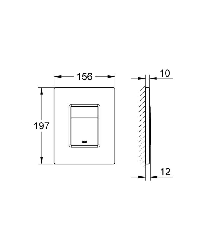 Комплект Grohe Set Унітаз QUADRO-0301-T3 + Інсталяція 38536001 + панель 38732000 (38536001QUADRO0301T3)