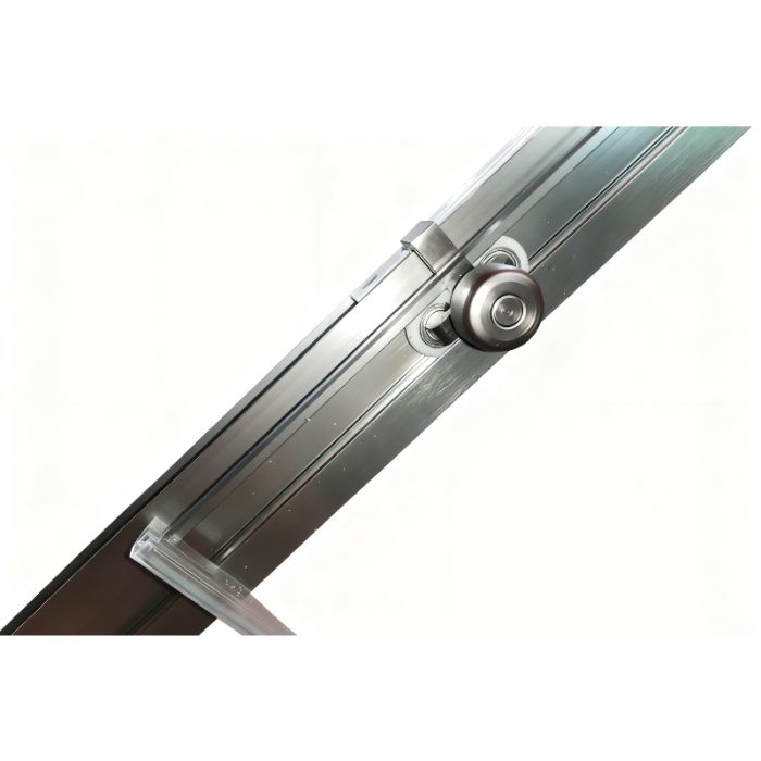 Шторки скляні на ванну розсувні Koer SR BS06-120x150-TR-07 прозоре скло Easy Clean 6мм, графіт (KR5947)