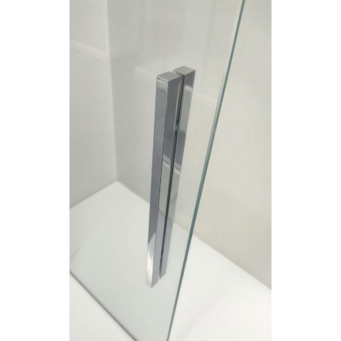 Шторки скляні на ванну розсувні Koer SR BS06-120x150-TR-01 прозоре скло Easy Clean 6мм, хром (KR5945)