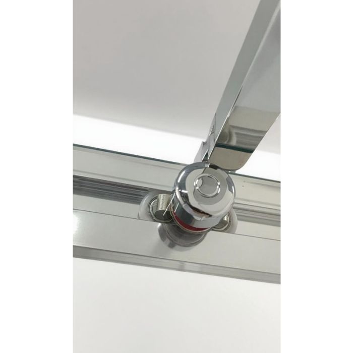 Шторки скляні на ванну розсувні Koer SR BS06-120x150-TR-01 прозоре скло Easy Clean 6мм, хром (KR5945)
