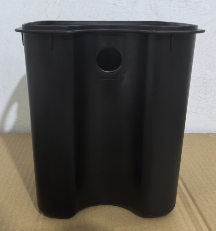 Відро для сміття з плавним закриттям квадратне Zerix Kubix-TC0106 White 6 л (колір білий) (ZX6109)