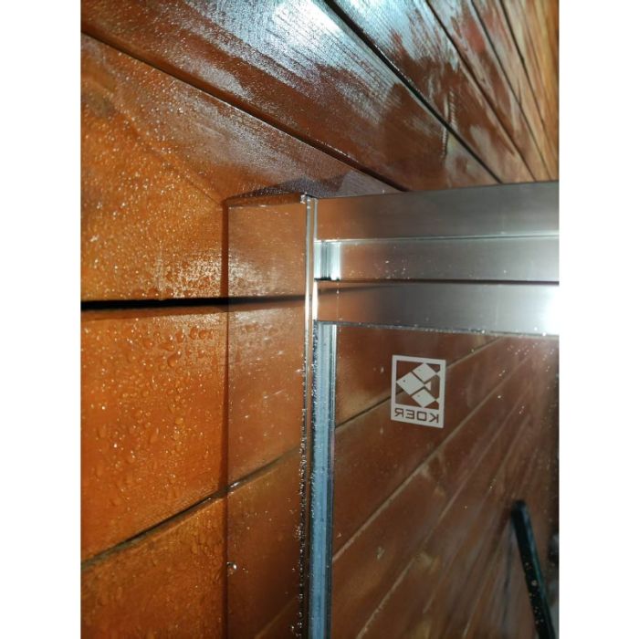 Шторки скляні на ванну розсувні Koer SR BS06-120x150-TR-01 прозоре скло Easy Clean 6мм, хром (KR5945)