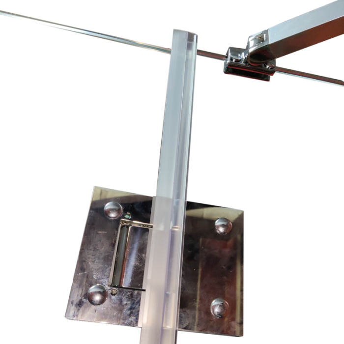 Бічна стінка до кабіни Koer SR SW04-90x200-TR-01 прозоре скло Easy Clean 10мм, хром (KR5390)