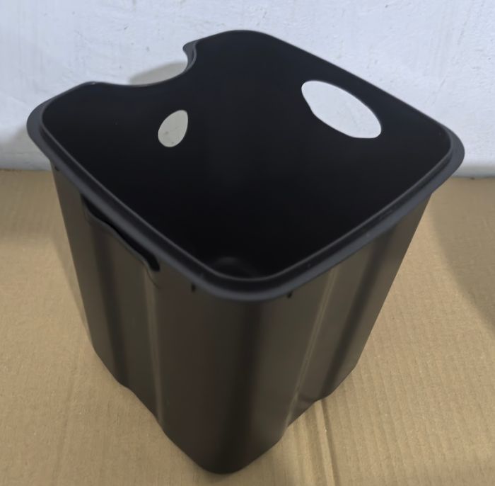 Відро для сміття з плавним закриттям квадратне Zerix Kubix-TC0106 White 6 л (колір білий) (ZX6109)