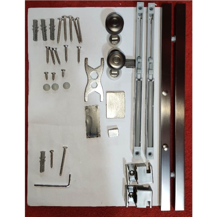 Шторки скляні на ванну розсувні Koer SR BS06-120x150-TR-07 прозоре скло Easy Clean 6мм, графіт (KR5947)
