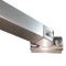 Бічна стінка до кабіни Koer SR SW04-90x200-TR-07 прозоре скло Easy Clean 10мм, графіт (KR5391)
