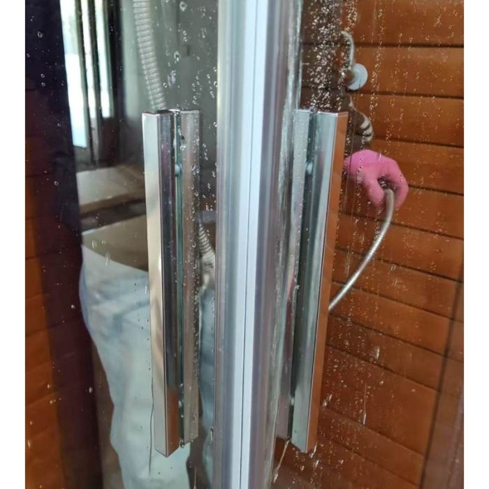 Душова кабіна без піддону Koer SR SC10-90x90x195-TR-01 прозоре скло Easy Clean 6мм, хром (KR5942)